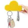 3 Pcs Wall Magnetic Key Holder Cloud Shape Key Hangers Self Adhesive Key Decoration Kit