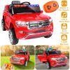 12V Kids Electric Ride On Car with Parental Remote Control Early Education Music Car Lights Sound Button 3 Speeds