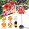 Rocket Sprinkler Launcher Outdoor Water Sprinkler Flying Splashing Fun Toys Summer Water Toy 360° Rotation for 3+ Years Old Boys Girls for Yard Pool G