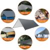 Waterproof Camping Tarp Kit Tent Canopy Rain Fly Awning Shelter for Outdoor Picnic Hammock Hiking Backpacking Travelling UV Protection 9.84*16.4ft