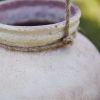 Handcrafted Clay Water Pot Planter - Rustic Garden Decor with Drainage Hole