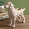 Adorable Resin Puppy Planter - Perfect for Succulents and Small Plants