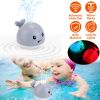 Baby Light up Bath Toy Automatic Whale Induction Water Spray Sprinkler Toy with Colorful Lights Bathtub Shower Pool Toy for Baby Toddler