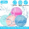 12Pcs Reusable Water Balloons Refillable Silicone Water Bombs for Water Games Water Balls for Summer Fun