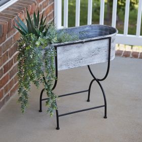 Rustic Farmhouse Washtub Bin - Perfect for Storage and Organization