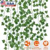Artificial Ivy Leaves 78.7FT 12 Strands Silk Fake Vine Ivy Plants Leaf Garland Foliage Plants For Wedding Party Garden Home Wall Decor