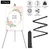2 Pack Easel Stand for Display 61in Collapsible A Frame Tripod Easel Iron Alloy Drawing Stand with 2 Carry Bags for Wedding Poster Art Drawing Meeting