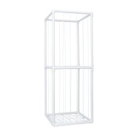 Stuffed Animal Storage PVC Plush Organizer Shelf Plush Stuffed Animal Holder Standing Kids Toy Storage Cage with Elastic Band for Nursery Play Room Be