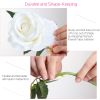 10 Pcs Artificial Rose Simulation Fake Flowers (White)