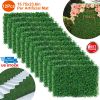 12Pcs 23.6x15.75in Artificial Boxwood Topiary Hedge Plant Grass Backdrop Fence Privacy Screen Grass Wall Decoration For Balcony Garden Fence