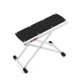 5 Core Guitar Foot Stool Height Adjustable Folding Leg Rest Portable Classical Footrest - GFS WHTE