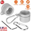 2Pcs Aluminum Alloy Flag Pole Rings 360° Rotating Freely Flag Mounting Clips Spinning Flag Pole Kit Fit 0.75-1In Diameter Flag Pole