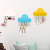 3 Pcs Wall Magnetic Key Holder Cloud Shape Key Hangers Self Adhesive Key Decoration Kit