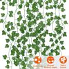 Artificial Ivy Leaves 78.7FT 12 Strands Silk Fake Vine Ivy Plants Leaf Garland Foliage Plants For Wedding Party Garden Home Wall Decor
