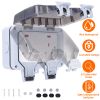 Double Outdoor Socket IP66 Waterproof 13A 2 Gang UK Plug Twin Switched Double Socket Electrical Wall Outlet Garden Socket Box w/ Lockable Covers