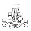 Elegant Scrollwork Candle Stand and Centerpiece Vase – Perfect Home Decor Accent