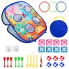 5 in 1 Bean Bag Toss Game Toy Corn Hole Game Beanbag Toss Game Dart Board Game Loop Toss Game Outdoor Activities Party Backyard Games Set for Boys Gir