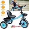 Children\'s Tricycle Bicycle 3 Wheel Toddler Bike W/ Two Boxes Big Seat For 1 to 6 Years Old Boys And Girls