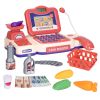 Kids Cash Register Pretend Play Cashier Toy with Scanner Calculator Credit Card Money Grocery Products Educational Toy Gift for Kids Aged 3 4 5 6 Year