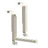2Pcs Over The Door Hanger Hooks For Clothes Foldable Clothes Drying Rack For Laundry Coats Towels Portable Clothing Hanger Hook For 1.81In Thickness D