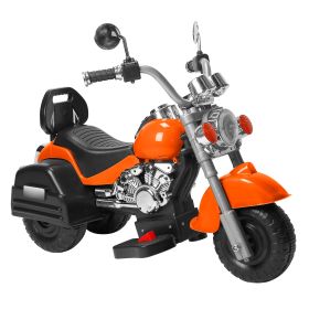3 Wheels Motorcycle For Kid Aged 3-6 Electric Rechargeable Ride On Children Trike LED Light Music Motorcycle (Option: Orange)