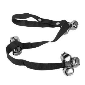 Dog Doorbells Adjustable Pet Doorbells Dog Potty Bells for Dog Training 7 Extra Large Loud 1.4” DoorBells (Option: Black)