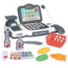 Kids Cash Register Pretend Play Cashier Toy with Scanner Calculator Credit Card Money Grocery Products Educational Toy Gift for Kids Aged 3 4 5 6 Year