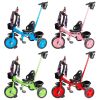 Children\'s Tricycle Bicycle 3 Wheel Toddler Bike w/ Adjustable Push Rod Safe Belt Two Boxes For 1 to 6 Years Old Boys Girls