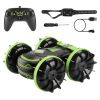 2 In 1Amphibious RC Car Toy 2.4GHz 4WD Double-sided 360° Rotating Waterproof RC Stunt Car for Kids Aged 6+ Years Old for All Terrains Indoor Outdoor w