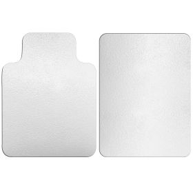 36” x 48” Chair Desk Mat Floor Carpet PVC Protector Mat Home Office Hard Wood Floor Use (Option: TShape)