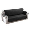 Reversible Sofa Cover Chair Loveseat Couch Microfiber Slipcover Cushion Furniture Protector Shield Water-Resistant w/ Elastic Strap for Kids Pet Dog C