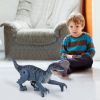 Remote Control Dinosaur Toys Jurassic Realistic RC Dinosaur Rechargeable T-Rex Walking Robot with 3D Eye Roaring Sounds Red Light Remote Control for 3