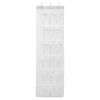 Over the Door Shoes Rack 24-Mesh-Pocket Organizer 6-Layer Hanging Storage Shelf for Shoes Slippers Small Toys Closet Cabinet