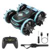 2 In 1Amphibious RC Car Toy 2.4GHz 4WD Double-sided 360° Rotating Waterproof RC Stunt Car for Kids Aged 6+ Years Old for All Terrains Indoor Outdoor w
