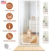 Mesh Door Screen Enhanced Scratch-Proof Heavy Duty Pet Proof Screen with Double Sided Zipper for Home Bedroom Living Room Kitchen