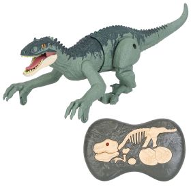 Remote Control Dinosaur Toys Jurassic Realistic RC Dinosaur Rechargeable T-Rex Walking Robot with 3D Eye Roaring Sounds Red Light Remote Control for 3 (Option: Green)
