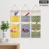 Wall Mounted Storage Bag Door Closet Hanging Storage Bag Organizer Waterproof 3 Pockets Pouch