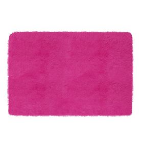 Fluffy Bedroom Rug 4’ x 2.6’ Anti-Skid Shaggy Area Rug Decorative Floor Carpet Mat for Nursery Bedroom Living Room (Option: Rose)