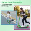 3 Wheel Kick Scooter For Kid Aged 2-8 Foldable Flashing Wheel Strip Toddler Scooter w/ Height Adjustable