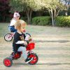 Kid Tricycle Bicycle 3 Wheel Toddler Bike Indoor Outdoor Pedal Bike For Children Aged 3 To 5 w/ Light & Music