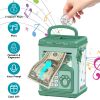 Piggy Bank Toy Cash Coin Money Bank Money Saving Box with Password Fingerprint Voice Prompt Folding Handle for 3+ Years Old Boys Girls