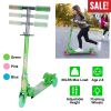 3 Wheel Kick Scooter For Kid Aged 2-8 Foldable Flashing Wheel Strip Toddler Scooter w/ Height Adjustable