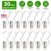 30 Pack Hanging Clips for Closet Multifunctional Clothes Pins Heavy Duty Space-saving Laundry Hooks for Boots Jeans Hats Towels Socks Pants Handbags T