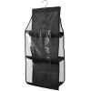 Hanging Handbag Organizer w/ 6 Pockets Closet Purse Storage Shelves Holder Hanging Shelf Bag