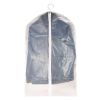 2Pcs Garment Bags Washable Transparent Suit Bags Breathable Dust-proof Travel Clothes Cover w/ Full Zipper for Storage Dance Costumes Suits