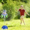 UFO Water Sprinkler Outdoor Summer Rocket Toy With Colorful LED Lights 360° Spinning 1.64FT To 6.56FT Adjustable Height Birthday Summer Gift For Girls